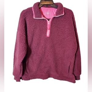 aerie Women's Pink Sherpa Fleece Jacket Size Small / Petite
